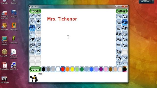 Tux Paint Text Tool смотреть онлайн