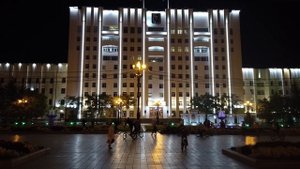 Хабаровск, красивые места. Шикарные ночные фонтаны!