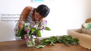 DIY Hydrangea, Freesia and Anthurium