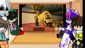 fandom react to Afton family/sans(2/3)