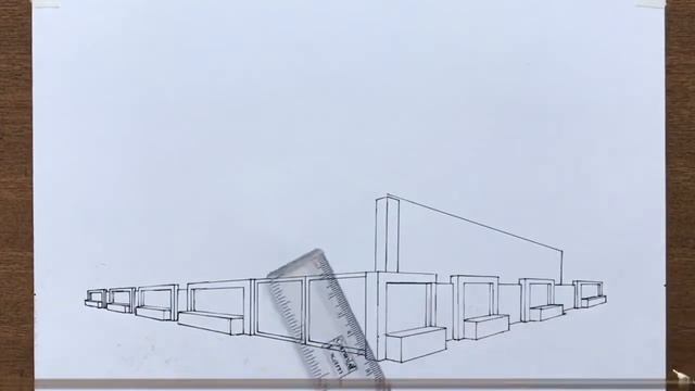 Как нарисовать дом в двухточечной перспективе смотреть онлайн