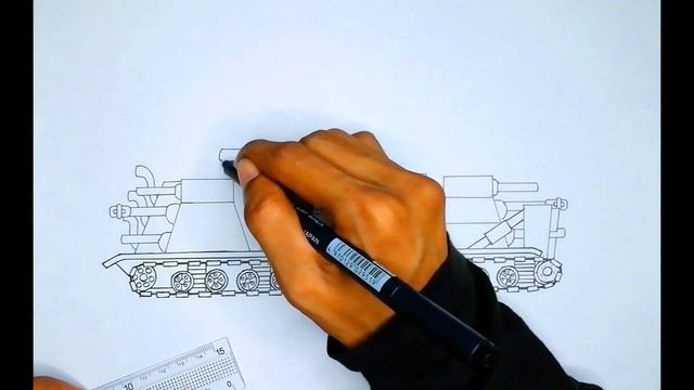 How To Draw Cartoon Tank KV-45 | Gerand - Cartoons About Tanks смотреть онлайн