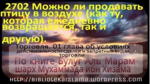 2702 Можно ли продавать птицу в воздухе как ту, которая ежедневно возвращается, так и другую