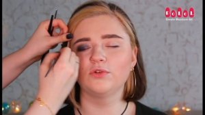 МАКИЯЖ ДЛЯ СИНИХ ГЛАЗ/ как делать контур лица/ круглое лицо макияж