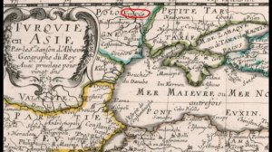 Киев исконный город в Польше на западе от реки Днепр.1652 г. Сансон Николя