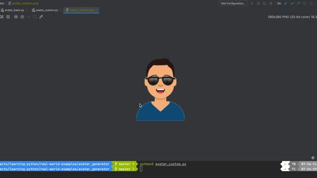 Create custom avatar using Python | Python for beginners | Python project for beginners with Demo
