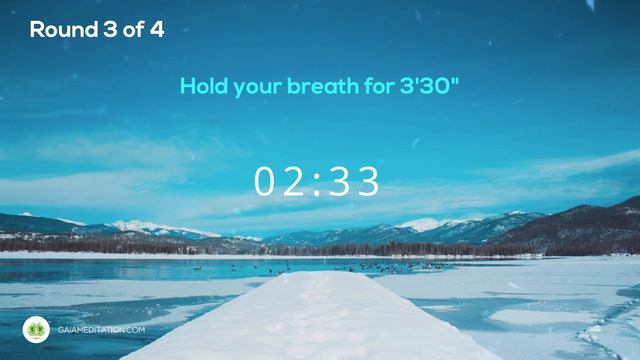 Wim Hof Guided Breathing (4 Rounds) ADVANCED ⏱ With Onscreen Timer