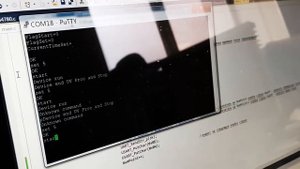 Работа с USART установки засветки фоторезиста