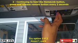 How to Program the Garage Door Opener - Acura MDX