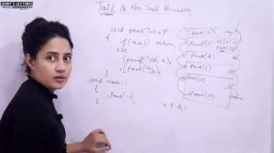 C_107 Types of Recursion-part 2 | Tail and Non-Tail Recursion