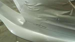 Покраска переднего бампера веста