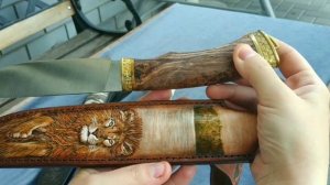 Формованные ножны с тиснением и рисунком