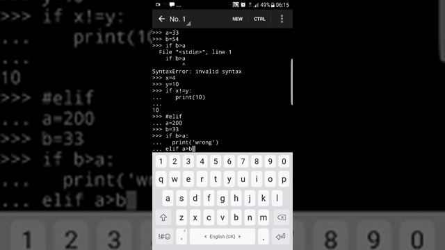 Python if, elif and else statements