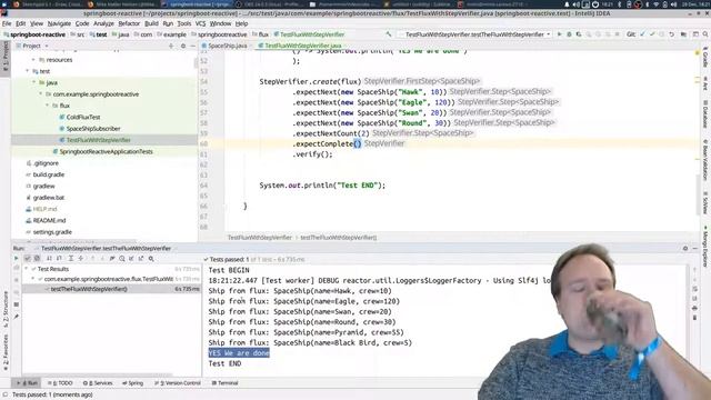 Spring Boot WebFlux StepVerifier to test a Flux смотреть онлайн