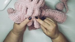 ❤вяжем шапку шлем для девочки.