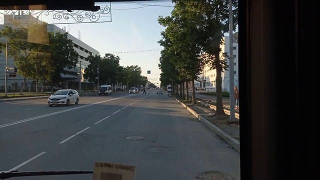 И снова зеленый мАз  Вечерняя поездка на 5 маршруте на автобусе МАЗ-206.948