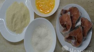 Горбуша жареная в панировке
