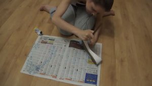 Реставрация обуви, обклеивание балеток тканью мастер-класс