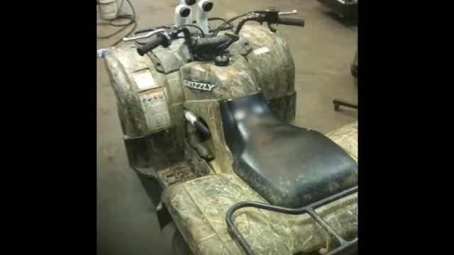 Yamaha Grizzly 125 with Custom Snorkel Kit inthe Front Bumper смотреть онлайн