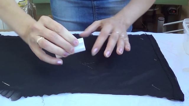 Как нанести рисунок для вышивки шнуром на шифон смотреть онлайн