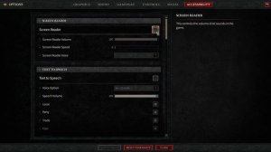 How To Enable & Disable Screen Reader On Diablo IV
