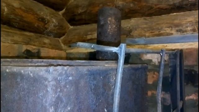 194ый день в деревне. Решетка для печи и сэндвич труба своими руками смотреть онлайн