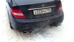 Выхлопная симфония Mercedes-Benz C180