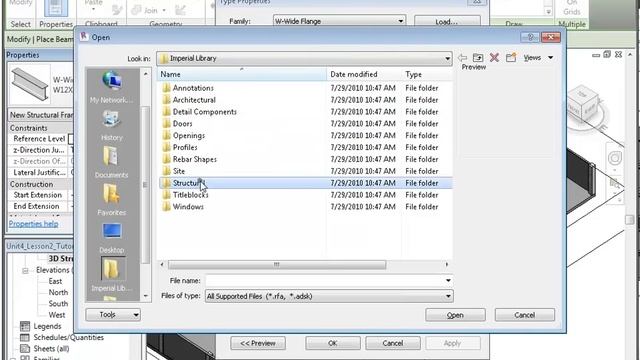 Revit Structure - Modeling Concrete Columns, Beams, and Floor Slabs смотреть онлайн
