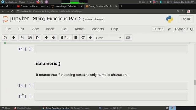 #28 Functions In String With Examples In Python | isalnum() , isnumeric() , isspace() , isupper()