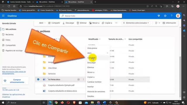 One Drive Compartir archivo смотреть онлайн