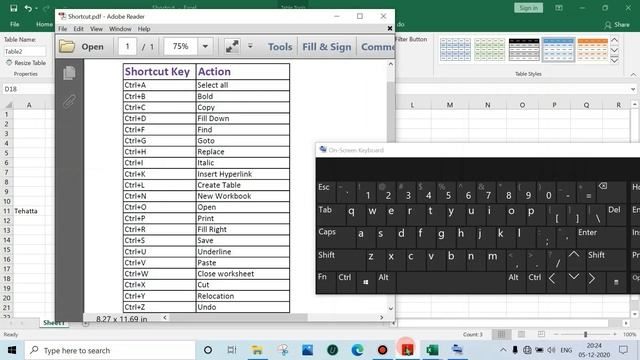 MS EXCEL- SHORTCUT KEYS 2020 | MS Excel Training(Ctrl+ A-Z) смотреть онлайн