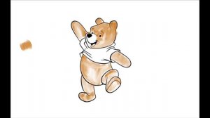 как нарисовать медведя с шарами