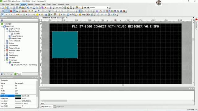 Schneider software Vijeo designer V6.2 SP8 connect with PLC S7-1500 full tutorial