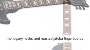 ESP LTD EC-257 7-String Electric Guitar, Black Satin - Overview