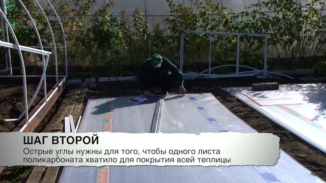 Монтаж теплицы 3х6 м "Польза". Этап 5 смотреть онлайн