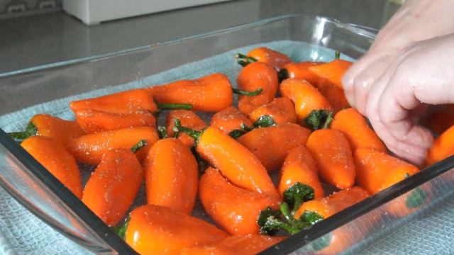 Запечённый  в Духовке Сладкий Перец Бейби! Быстро и Вкусно!