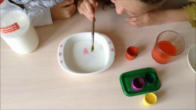 Опыт с молоком. Простые опыты для детей дома | Занимательная химия для детей смотреть онлайн
