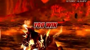 Tekken Dark Ressurection Jinpachi(human) vs Jinpachi(devil)