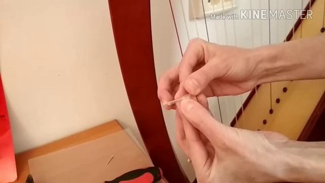 Устранение призвуков на леверсной арфе.