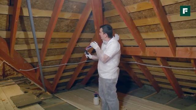 Утепляем мансарду пенополиуретаном в баллонах Мастер класс смотреть онлайн