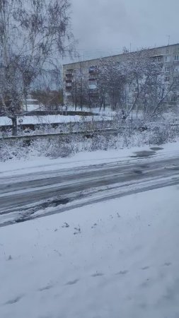 Октябрь порадовал снегом