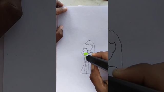 Girl drawing #short