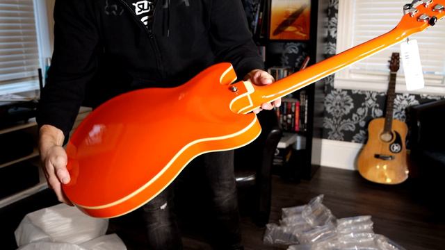 Ibanez AS63 in Twilight Orange UNBOXING смотреть онлайн