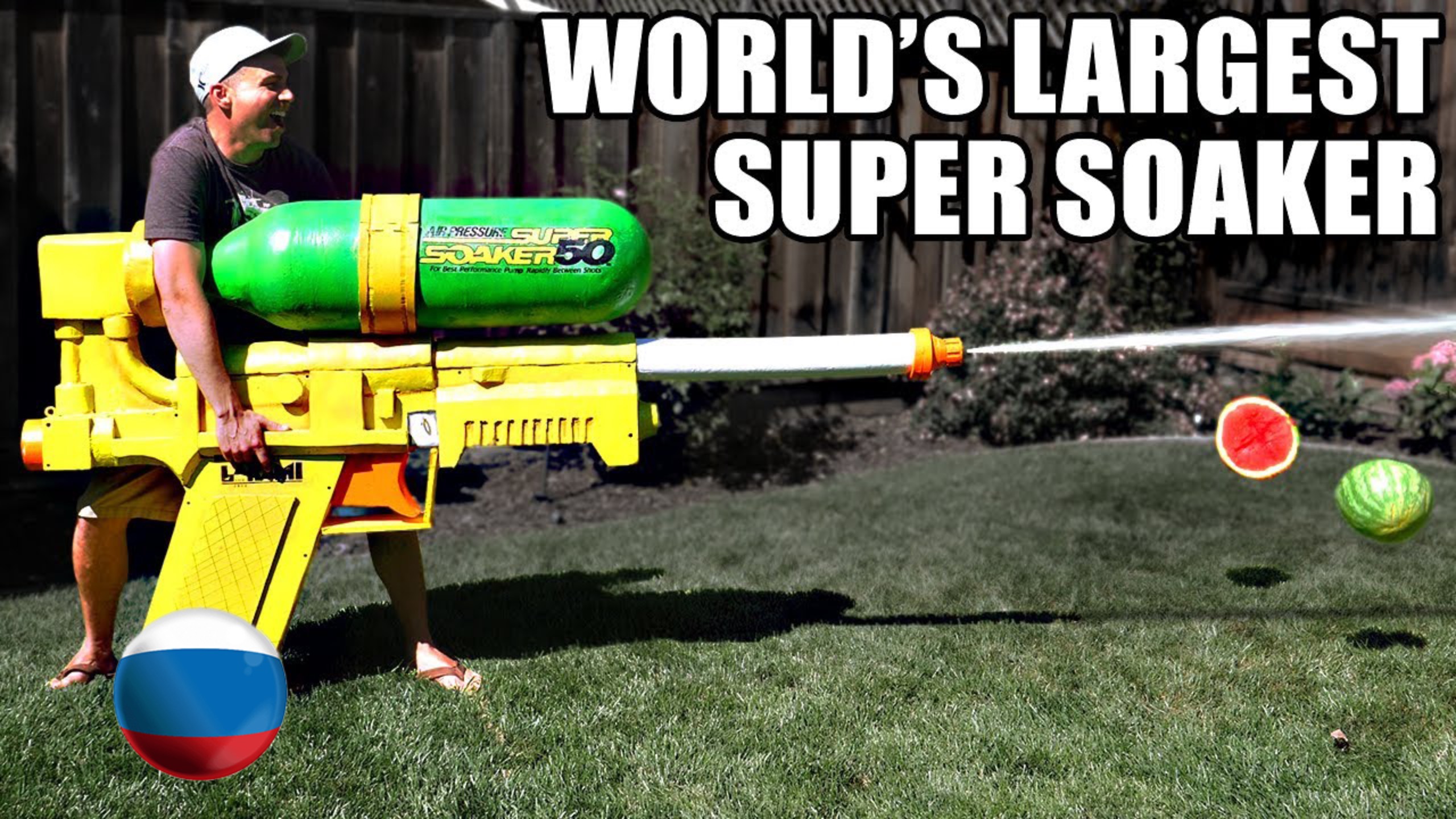 [Mark Rober] Самый Большой Водяной Пистолет в Мире [Марк Робер] смотреть онлайн