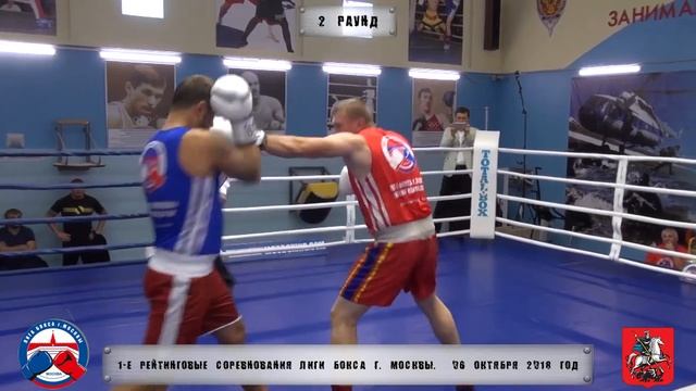 1-е рейтинговые бои Лига бокса г. Москвы – 06.10.18 г. 91+ кг. смотреть онлайн