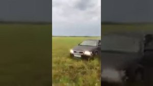 Дрифт Ауди Кватро по бездорожью