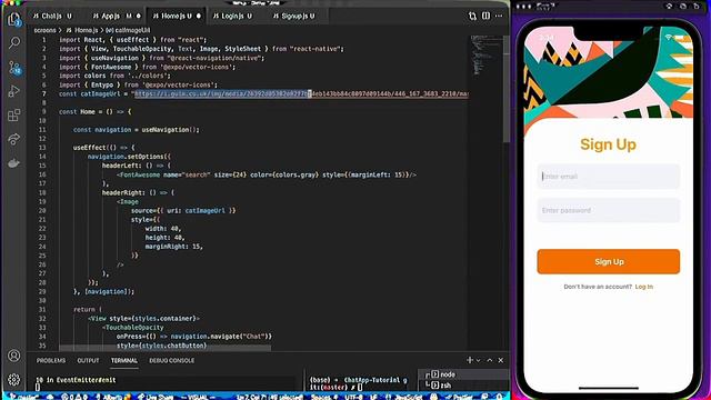 React Native - Чат для начинающих за 1 час 2024! Мобильное приложение на JavaScript #reactnative