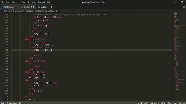 Manually deobfuscating IronBrew2 (VM based Lua obfuscator) смотреть онлайн