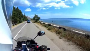 На йух 7 . Крым.  Алушта - Феодосия(дорога вдоль моря).