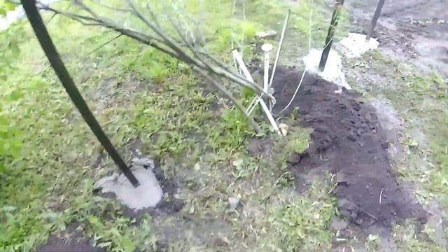 Забор из профлиста своими руками.Красим забор компрессором.